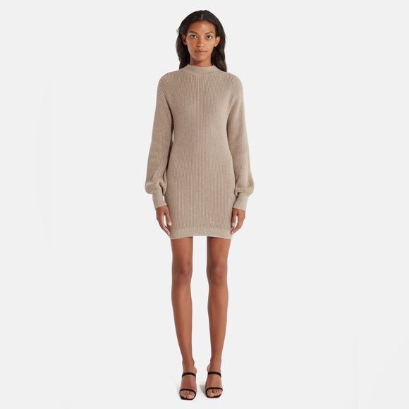 Billie the Label sweater dress cream mock neck Shopbop Nordstrom - Picture 3 of 10